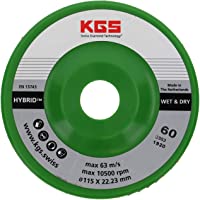 KGS Hybrid - Discos de láminas diamantadas de 115 x 22-23 mm – Gama Gold (grano 60)